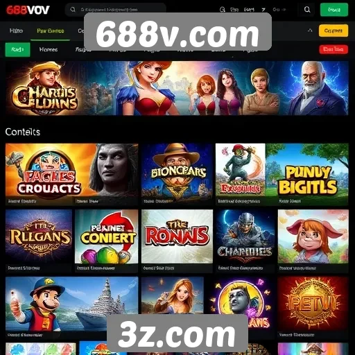Análise da diversidade de jogos em 688v.com