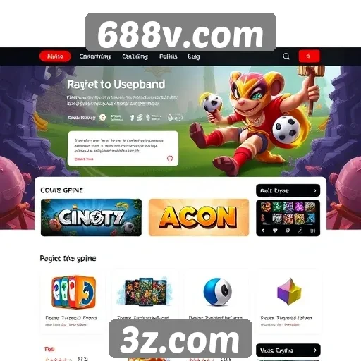 Interface de usuário do 688v.com e experiência de navegação